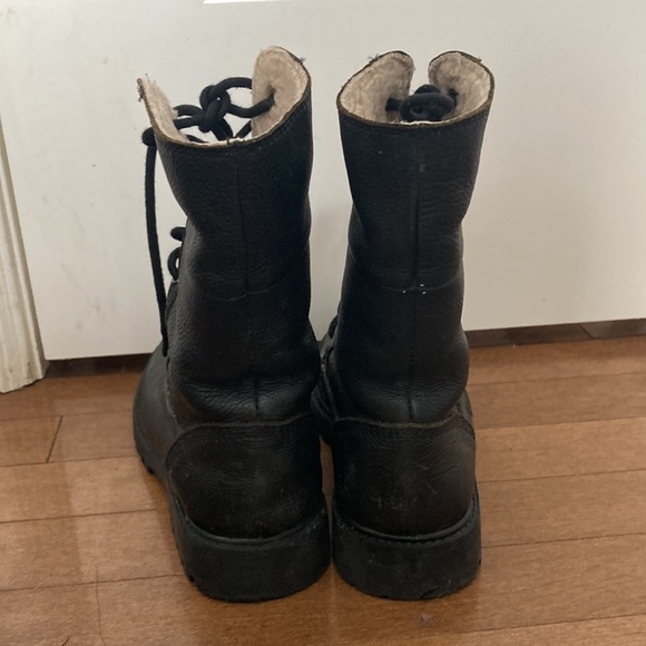 Genuine leather roots combat boots - Picture 4 of 7